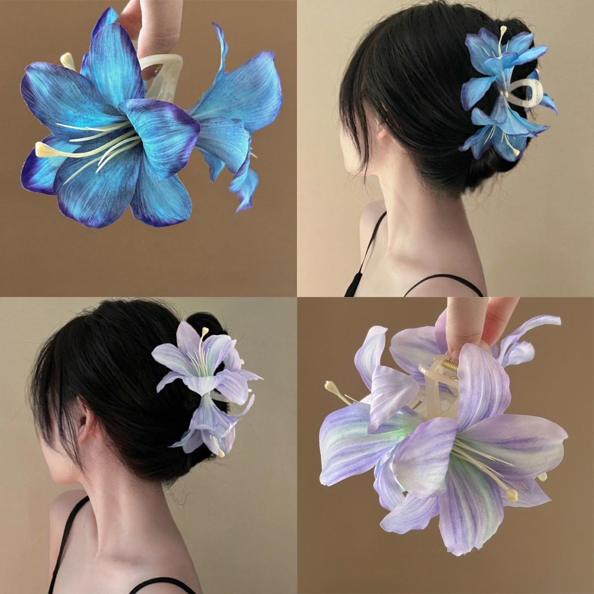 Travel Accessories Aesthetic - Super Fairy Emulational Lily Flower Hair
