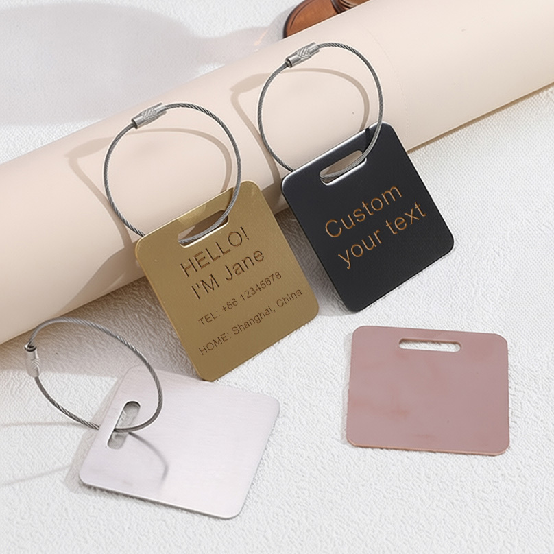 Travel Accessories Store - Custom Name Luggage Tag Laser Engraving