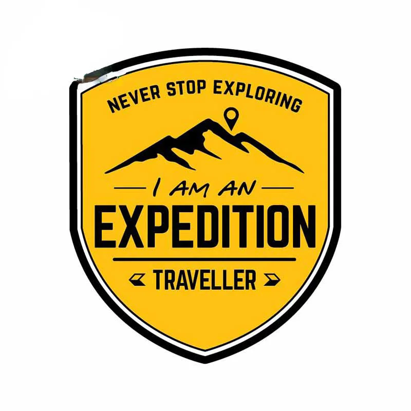 Travel Accessories Store - 13cm Expedition Travel Car Sticker Never