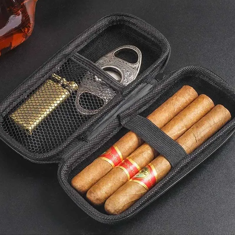 Travel Accessories Store - Portable Cigar Case EVA Light weight