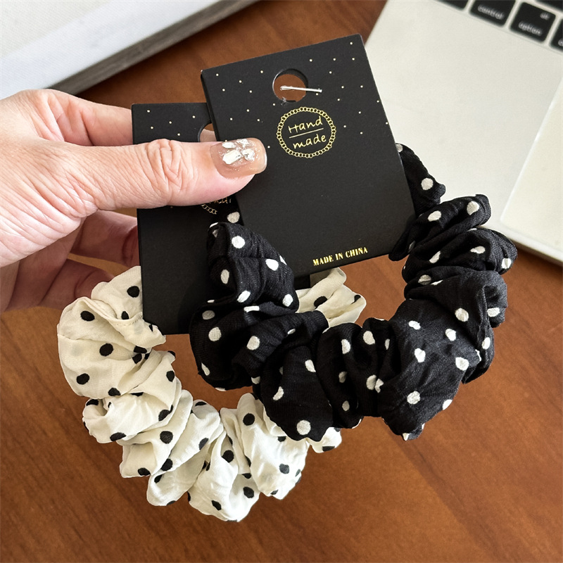 Travel Accessories Aesthetic - 11cm/14cm Dot Cloth Scrunchies Women Girls