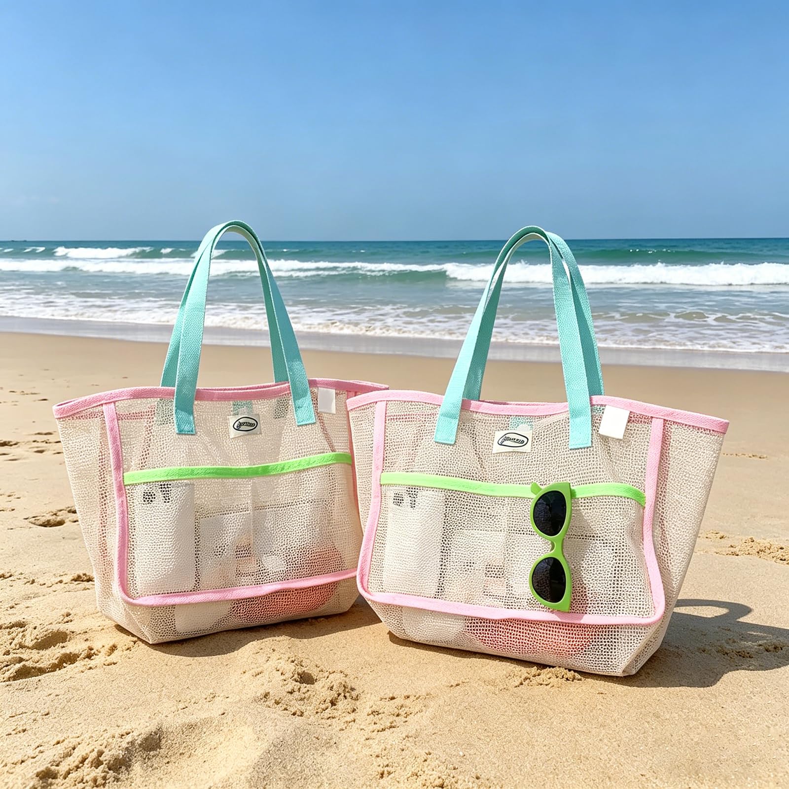 Travel Accessories Store - Beach Bags for Women Colorful Foldable