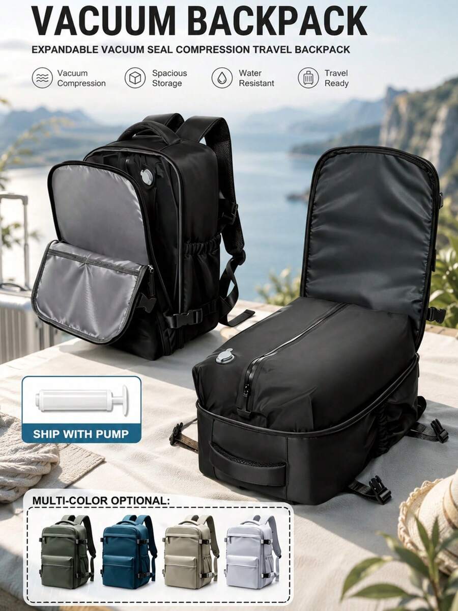 Compression Bag Vacuum - Large-capacity vacuum backpack travel bag, size