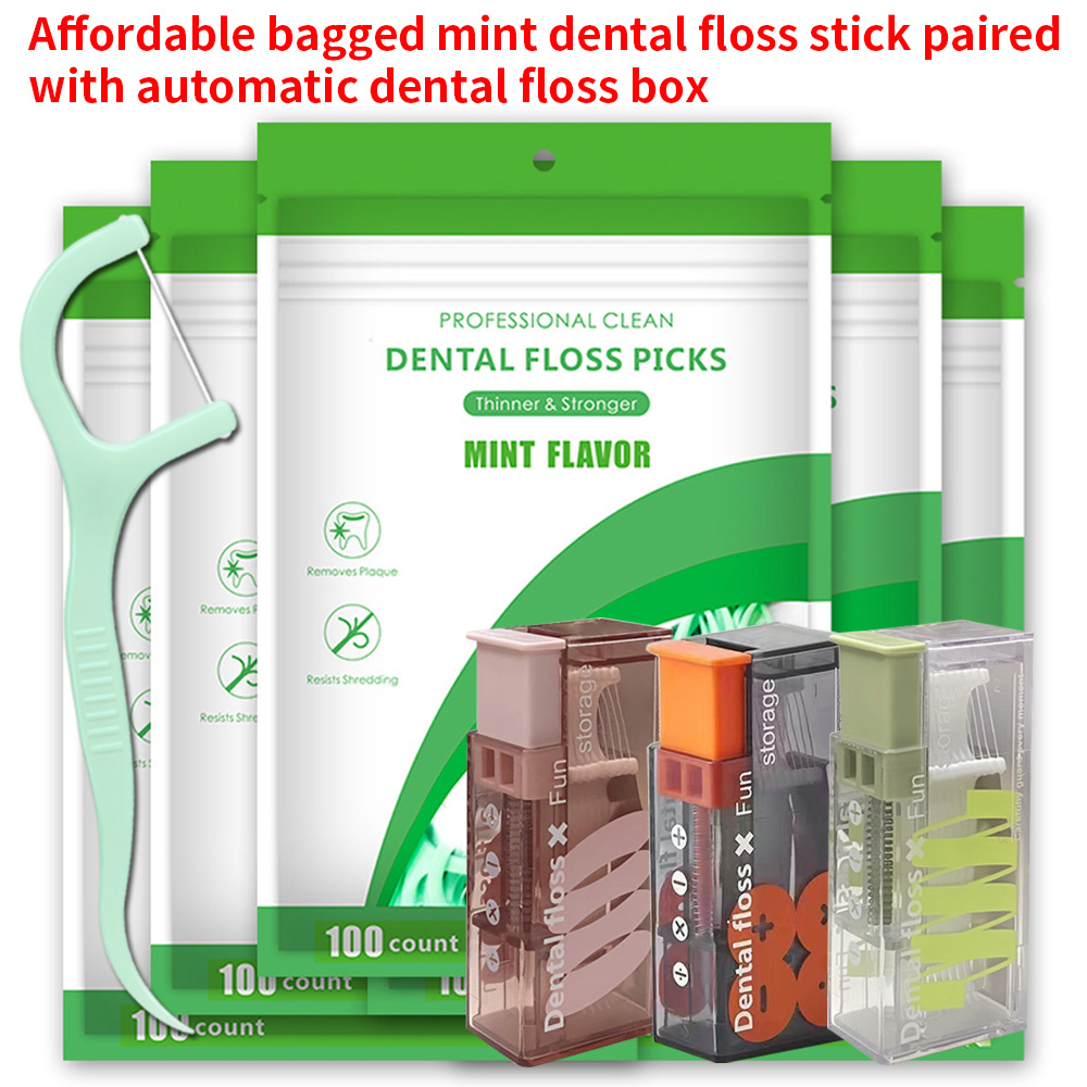 Travel Router Accessories - Portable Mint Dental Floss Picks 100/300Pcs