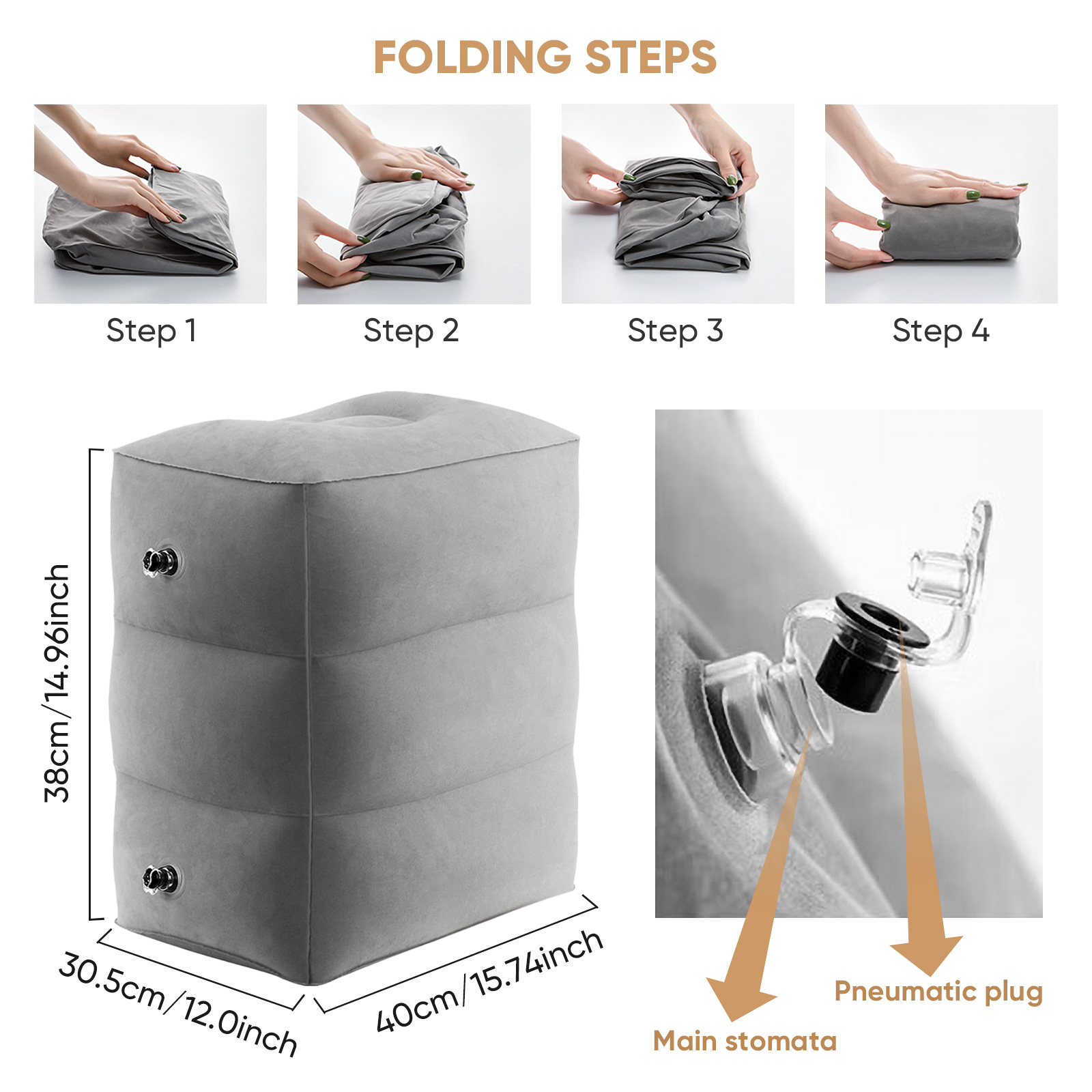 Airplane Foot Rest Travel Foot - Travel Pillow Inflatable recension och pris
