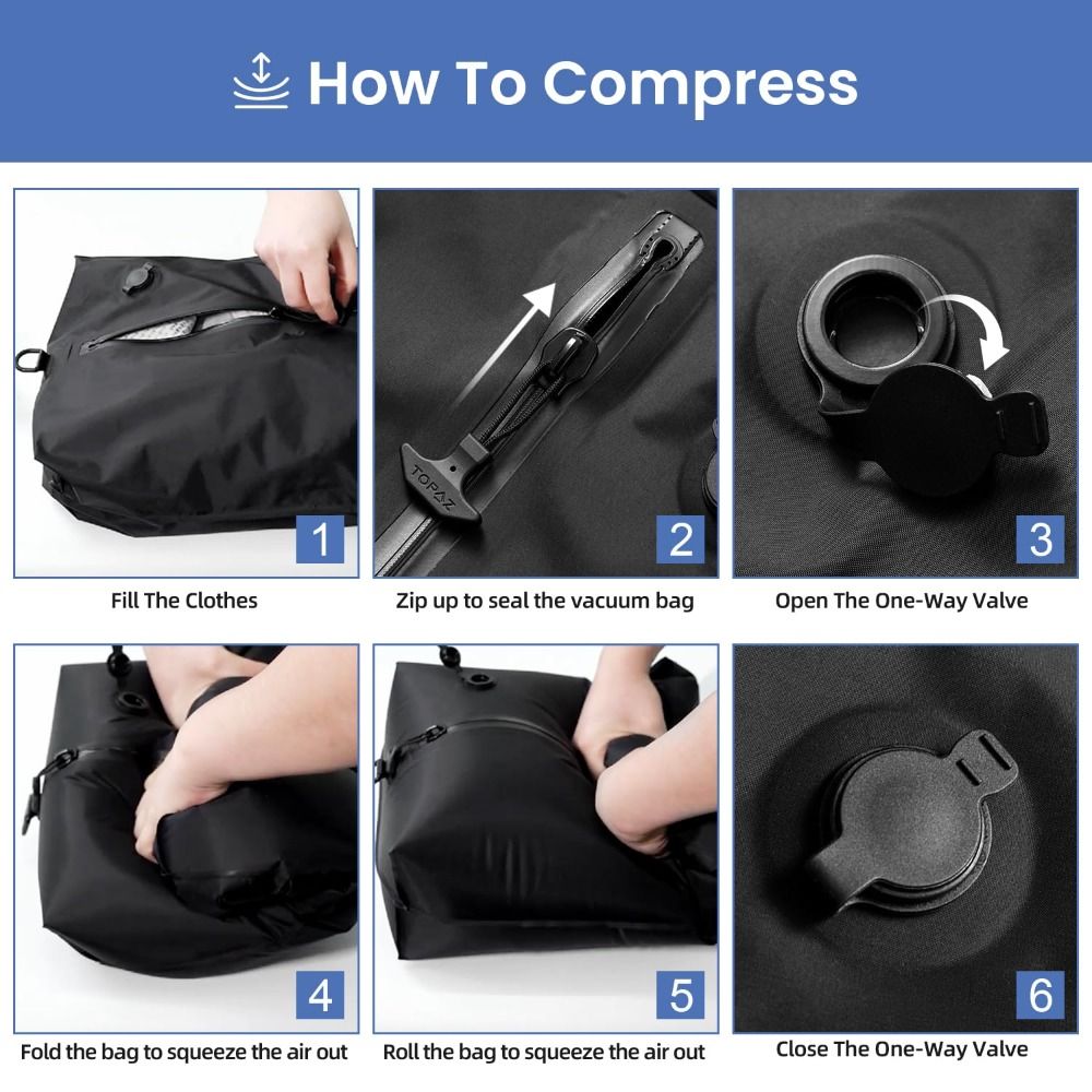 Reusable Vacuum Bags for Trave - Compression Bag Vacuum recension och pris