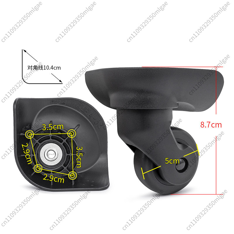 For TS50 Universal Wheels Repl - Luggage Wheel Replacement recension och pris