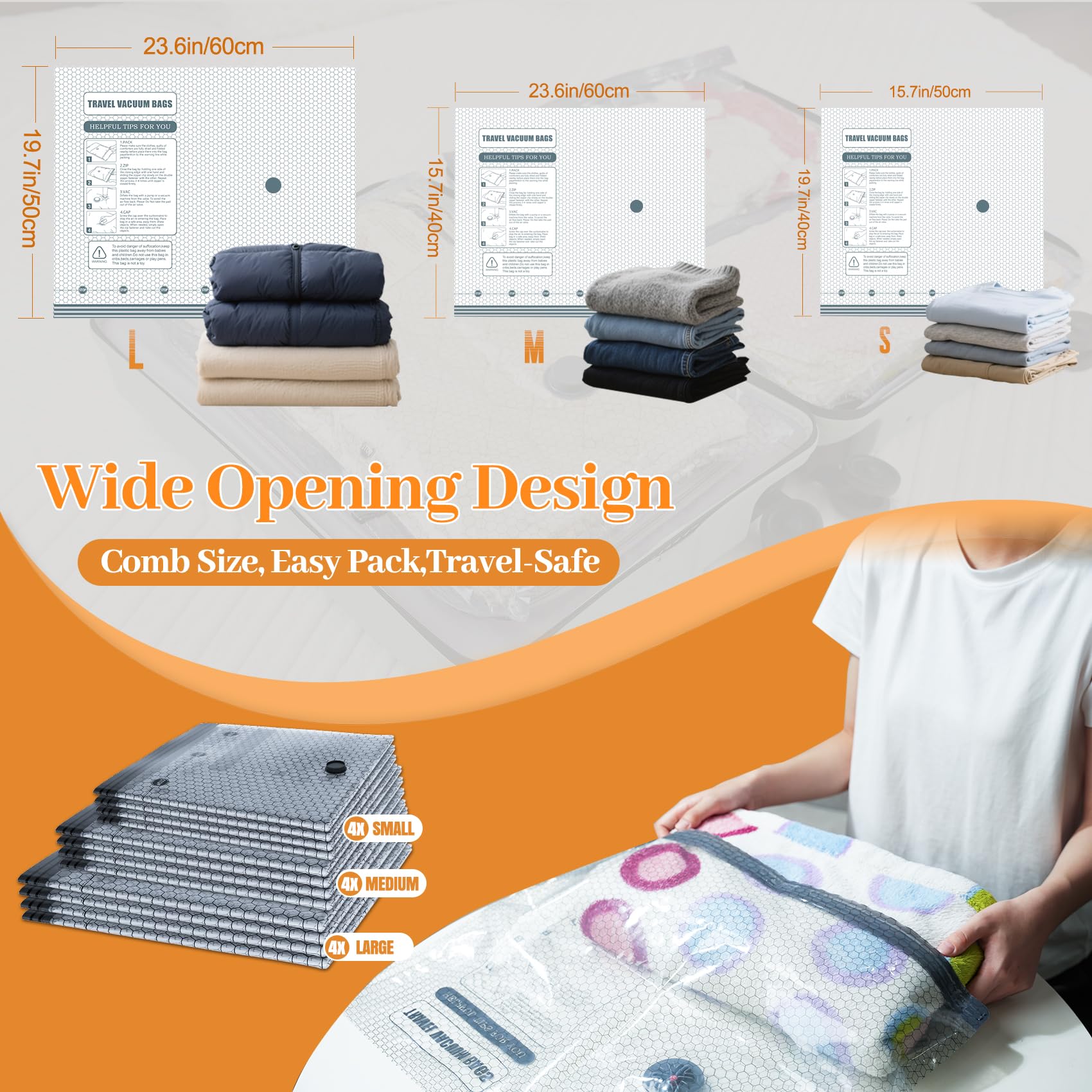 15 Pack Vacuum Storage Bags fo - Compression Bag Vacuum recension och pris