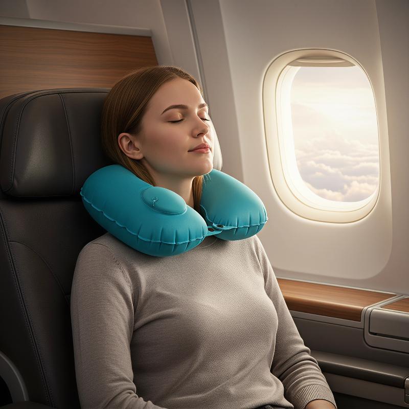Portable Inflatable Neck Pillo - Travel Pillow Inflatable recension och pris