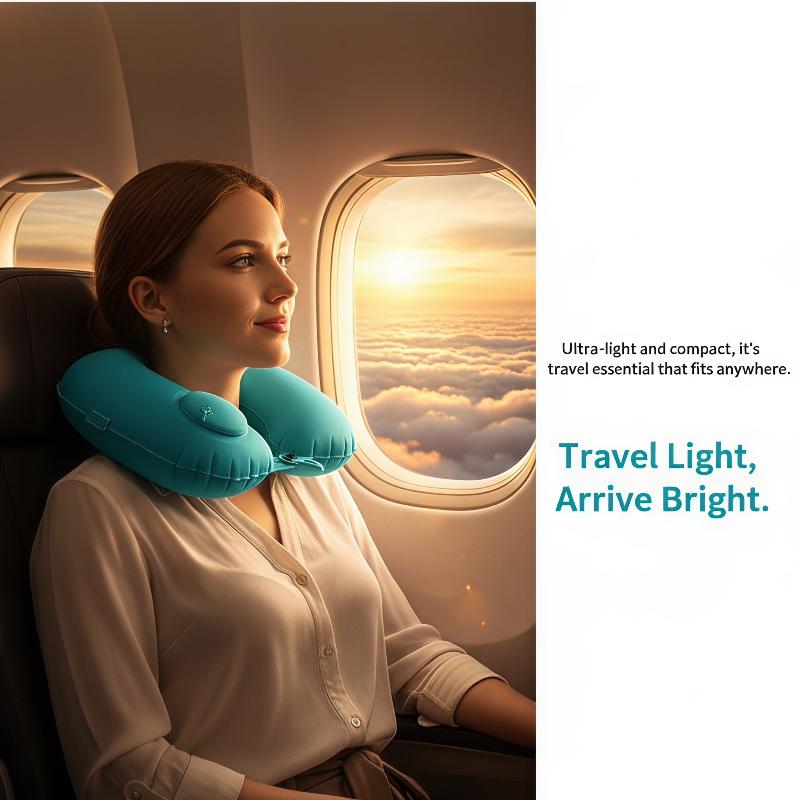 Portable Inflatable Neck Pillo - Travel Pillow Inflatable recension och pris