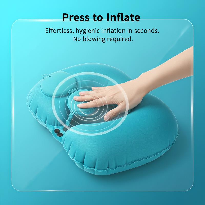 Portable Inflatable Neck Pillo - Travel Pillow Inflatable recension och pris