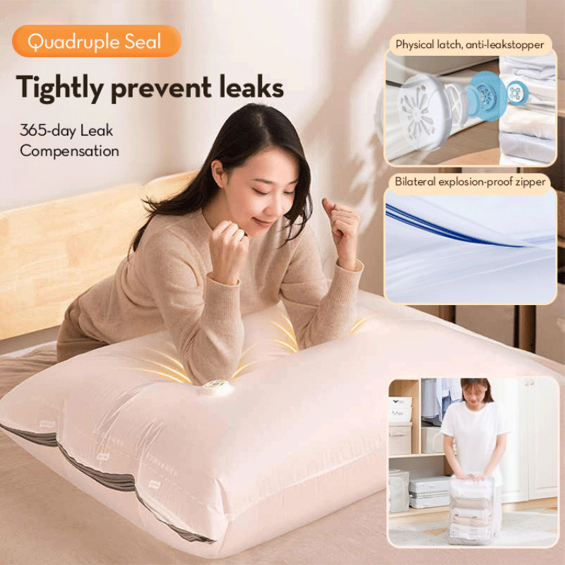 【 No need to extract air 】 Hou - Compression Bag Vacuum recension och pris