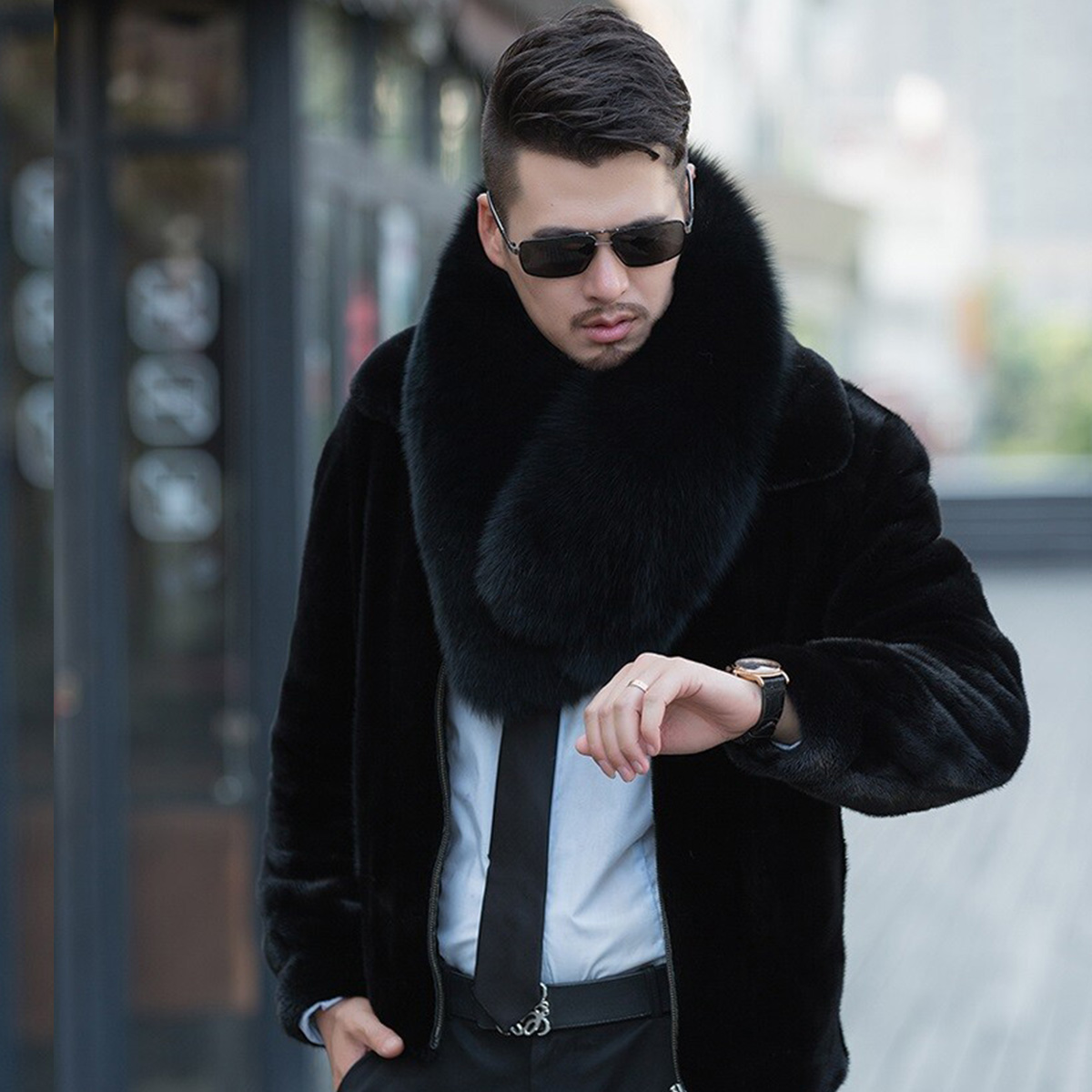 Genuine Fox Fur Scarf Winter A - Travel Accessories Aesthetic recension och pris