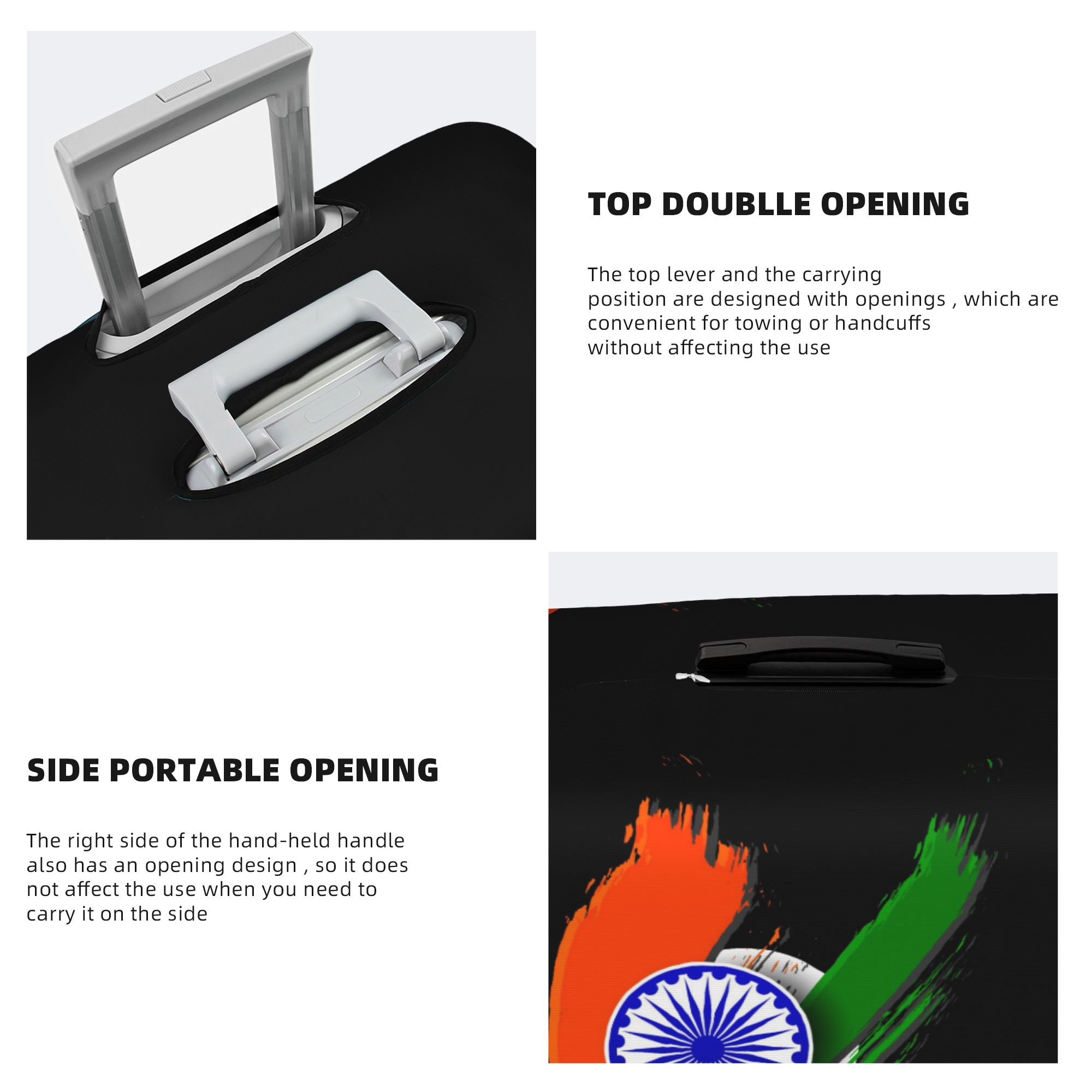 Flag Of Indias Suitcase Cover  - Travel Accessories India recension och pris