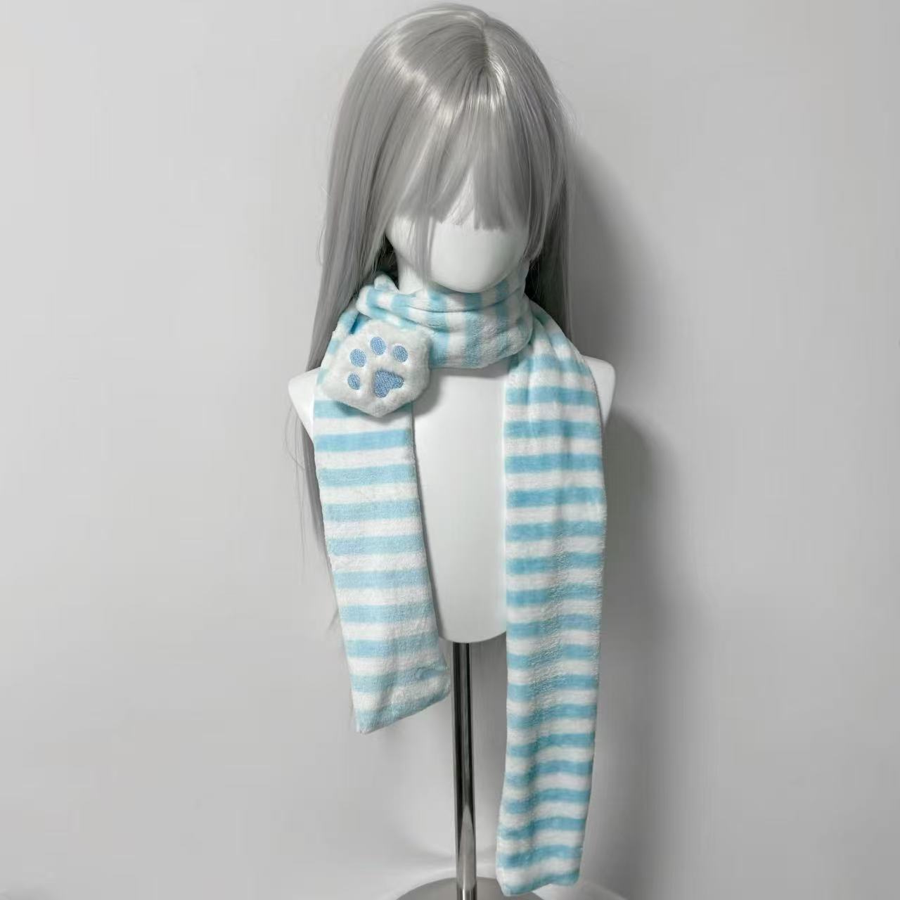 Kawaii Kniied Scarf Cat Paw De - Travel Accessories Aesthetic recension och pris