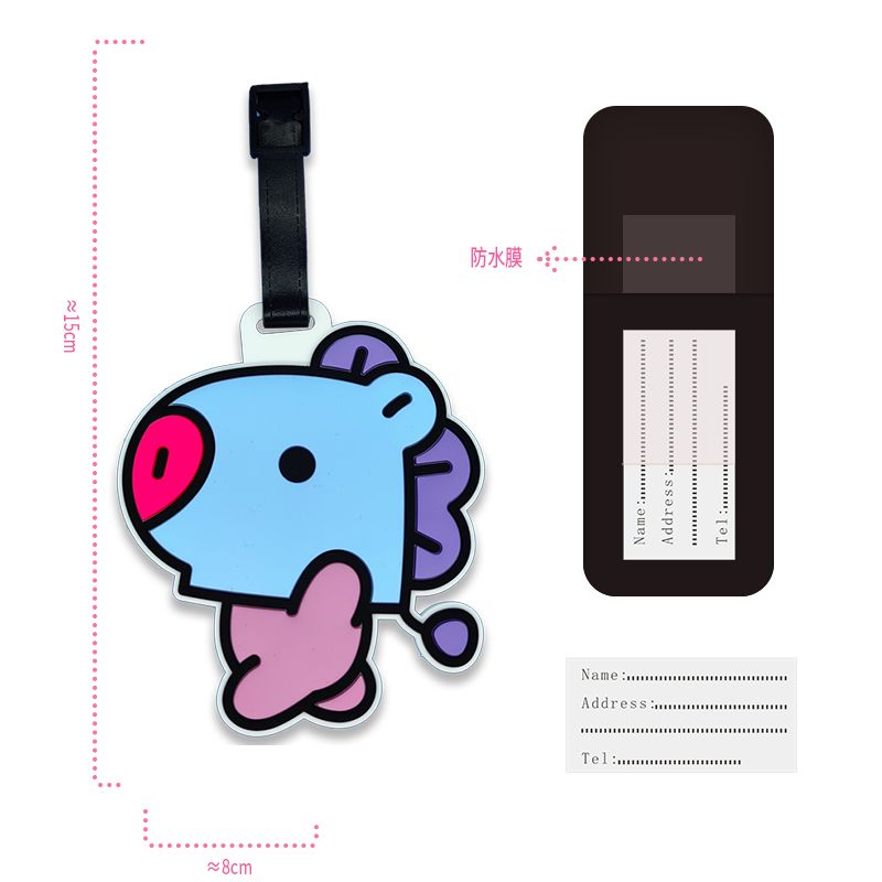 BT21 cartoon cute keychain Kaw - Travel Accessories Store recension och pris