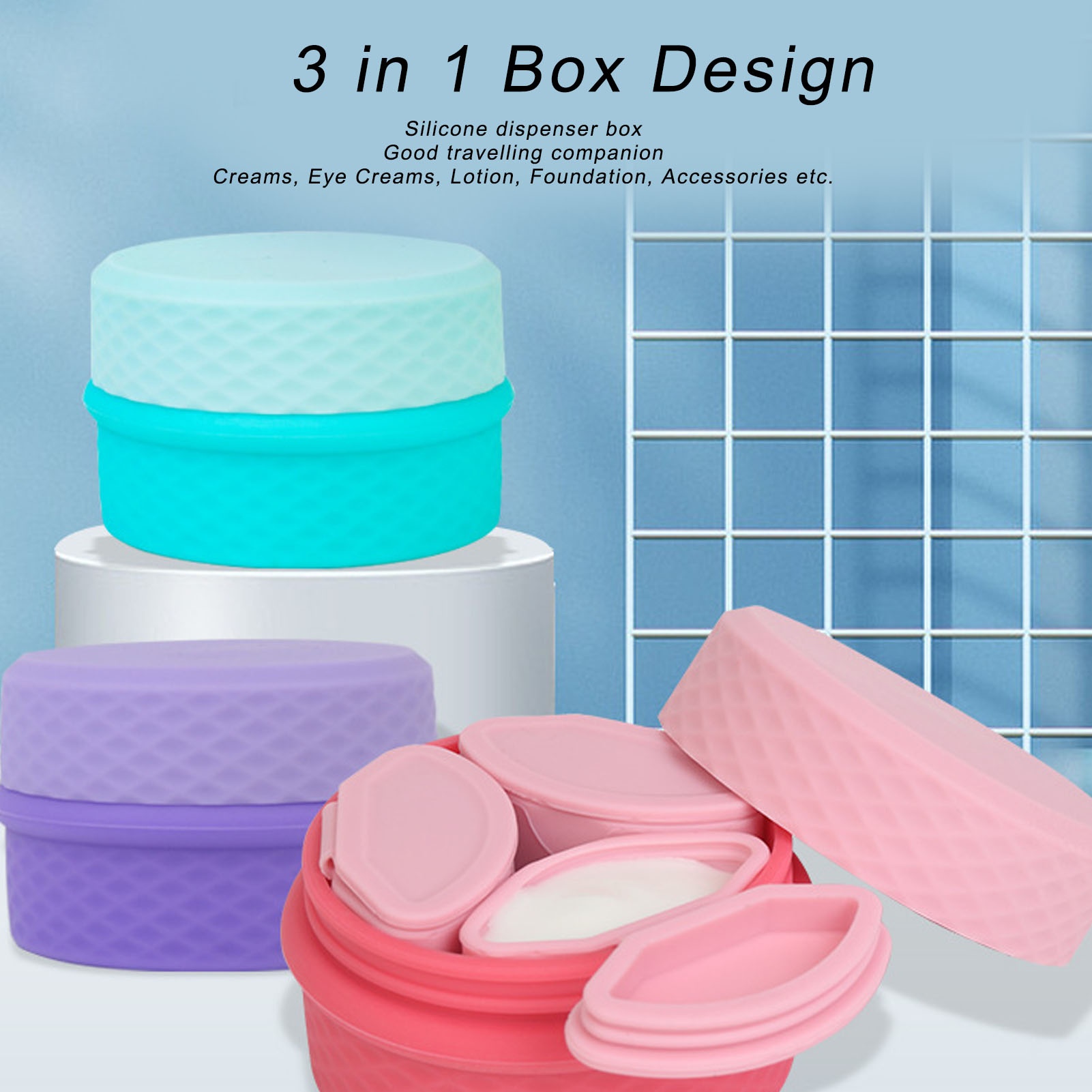 Silicone Makeup Dispenser Jewe - Travel Jewellery & Accessories Organiser recension och pris