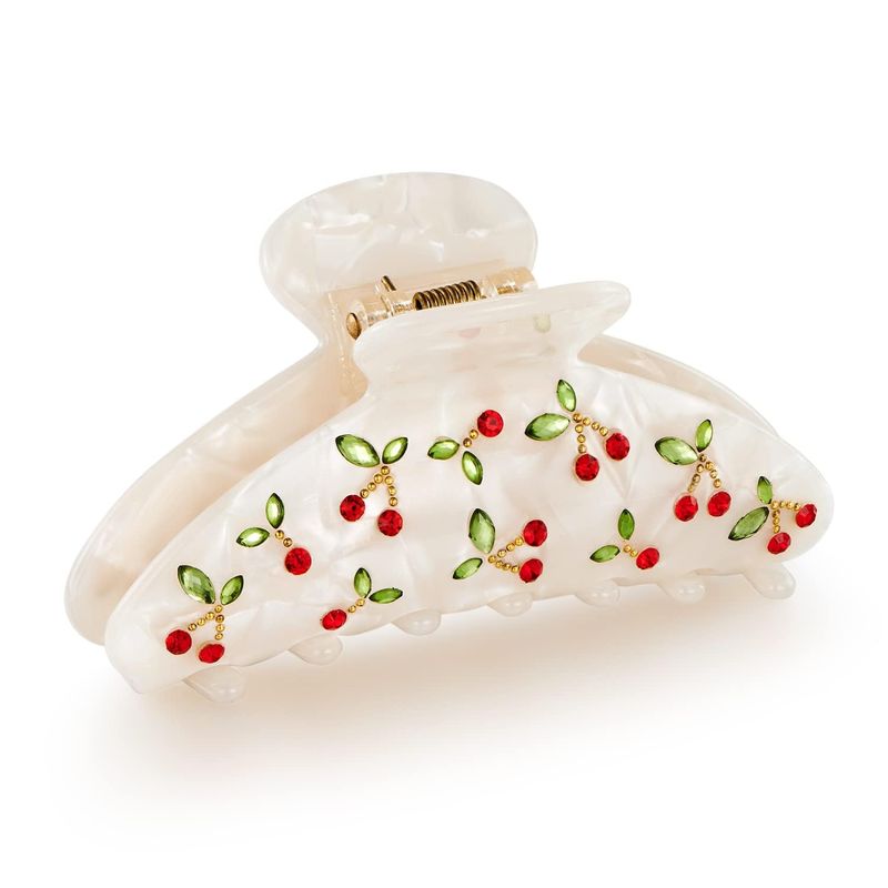 1pc Cherry hair clip, rhinesto - Travel Accessories Aesthetic recension och pris