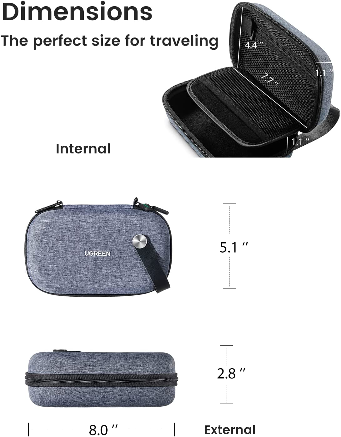 UGREEN Electronics Travel Orga - Travel Accessories Organizer Case recension och pris