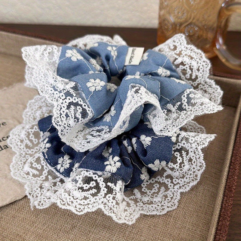 Elegant Blue Lace Edged Women' - Travel Accessories Aesthetic recension och pris
