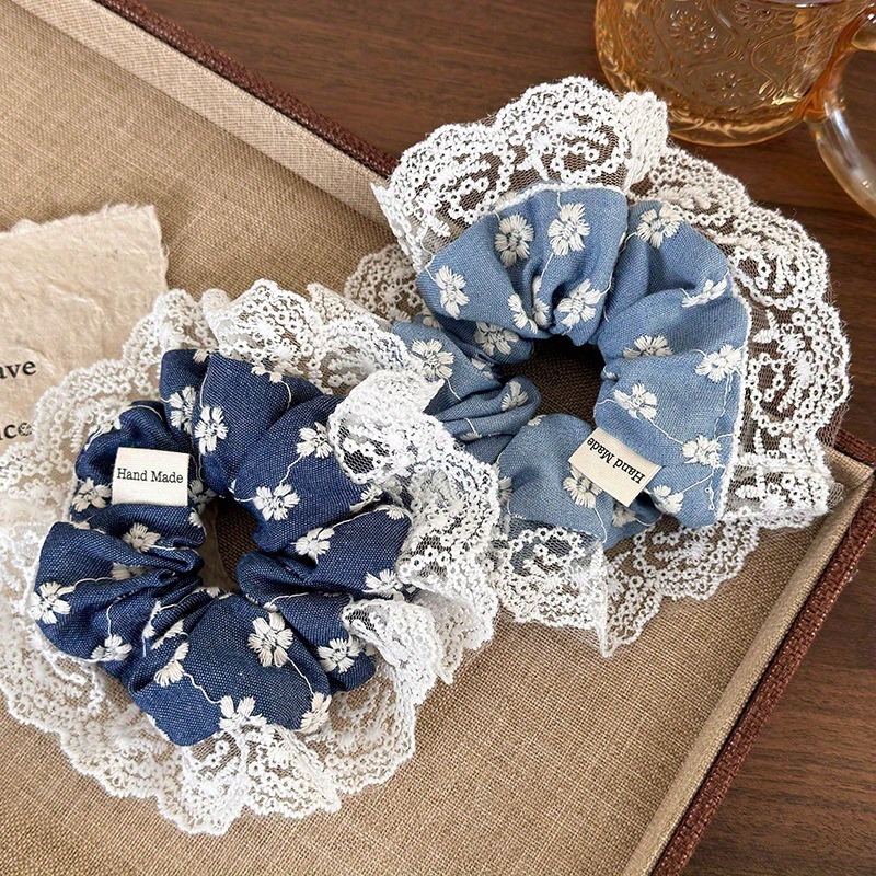 Elegant Blue Lace Edged Women' - Travel Accessories Aesthetic recension och pris