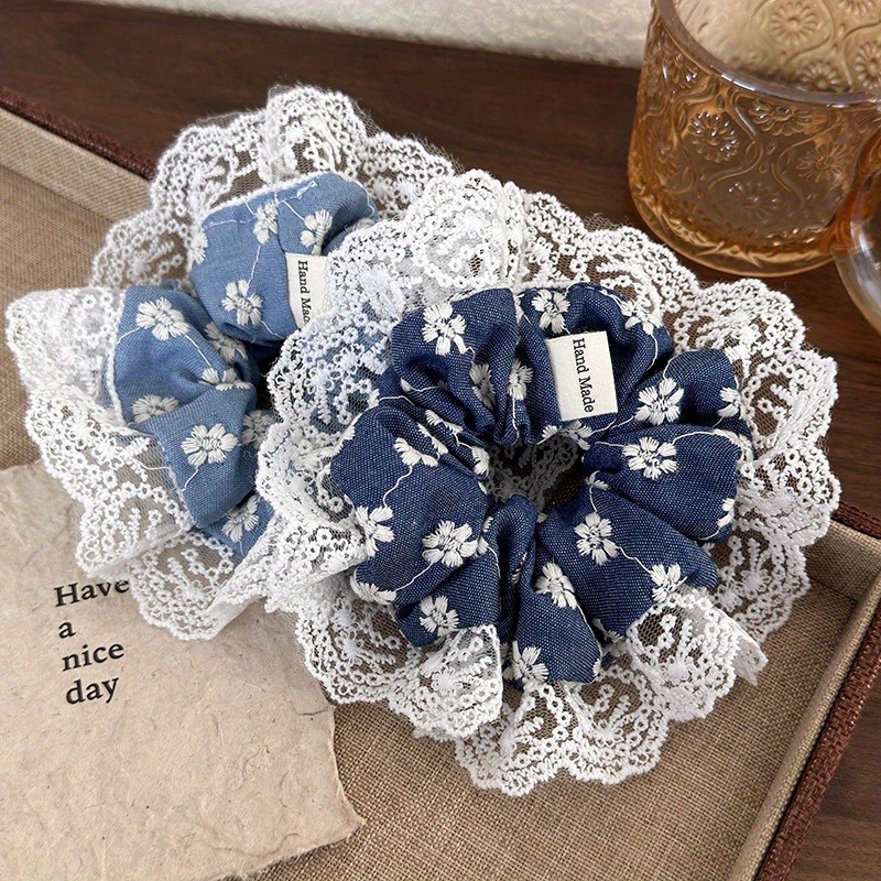 Elegant Blue Lace Edged Women' - Travel Accessories Aesthetic recension och pris