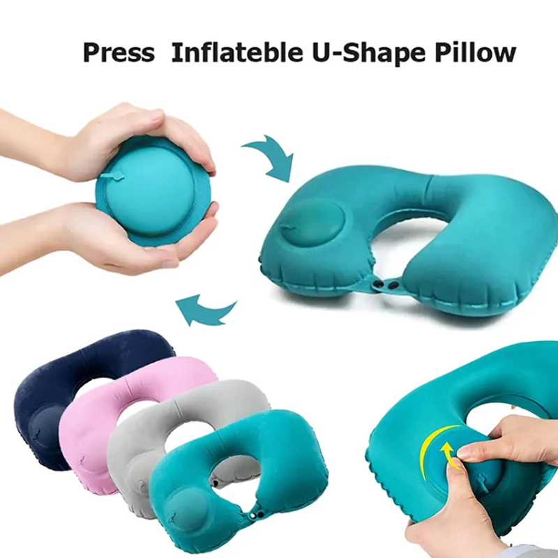 Inflatable Portable Neck Pillo - Travel Pillow Inflatable recension och pris