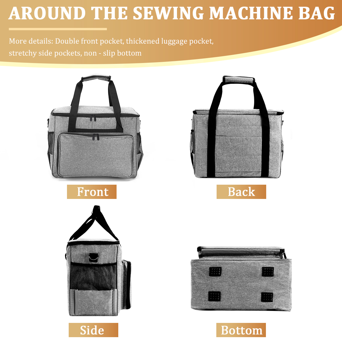 KOKNIT Sewing Machine Carrying - Travel Accessories Organizer Case recension och pris