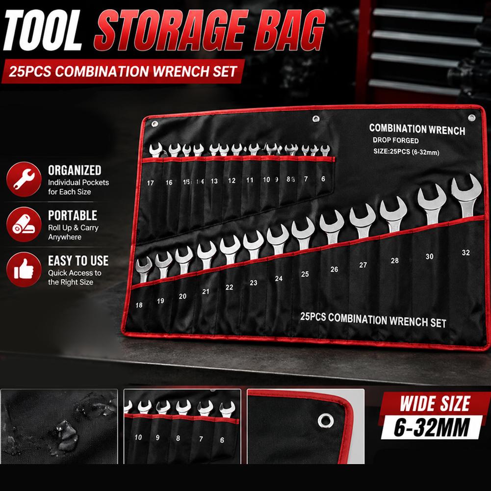 25 Slots Wrench Storage Roll U - Travel Router Accessories recension och pris