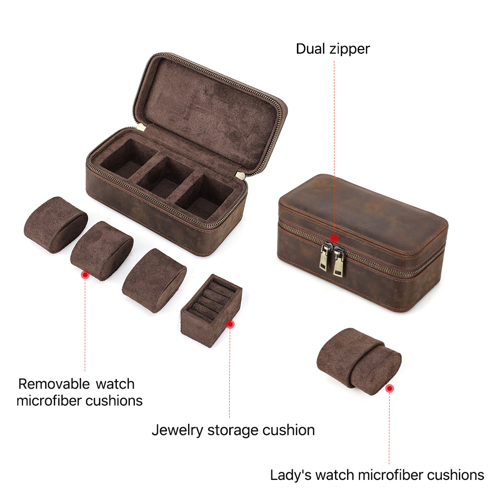 CONTACT'S FAMILY 3 Grids Genui - Travel Jewellery & Accessories Organiser recension och pris