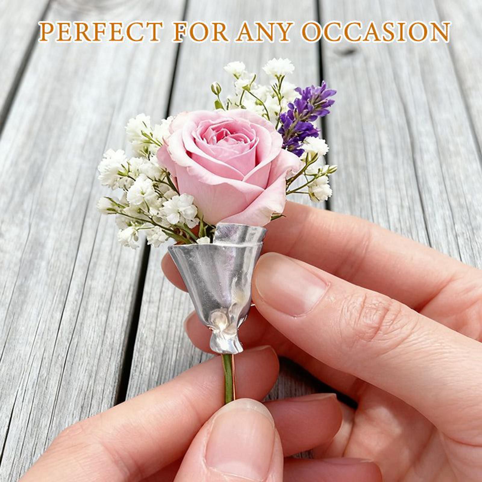 Bouquet Holder Lapel Pins Wedd - Travel Accessories India recension och pris