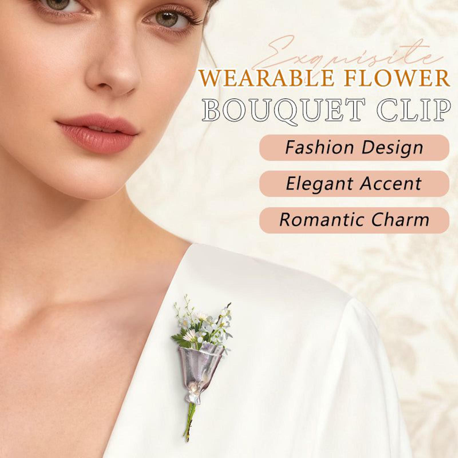 Bouquet Holder Lapel Pins Wedd - Travel Accessories India recension och pris