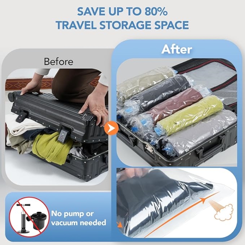 Compression Bags for Travel- T - Compression Bag Vacuum recension och pris