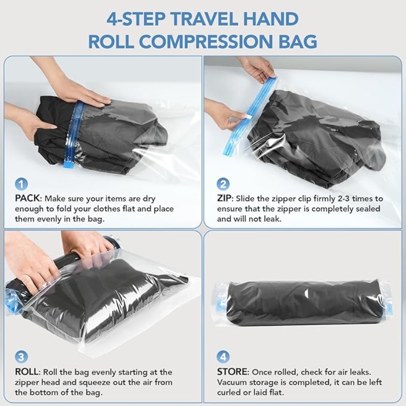 Compression Bags for Travel- T - Compression Bag Vacuum recension och pris