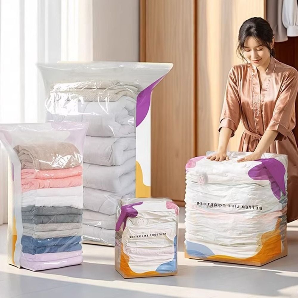 No Pump Vacuum Storage Bags La - Compression Bag Vacuum recension och pris
