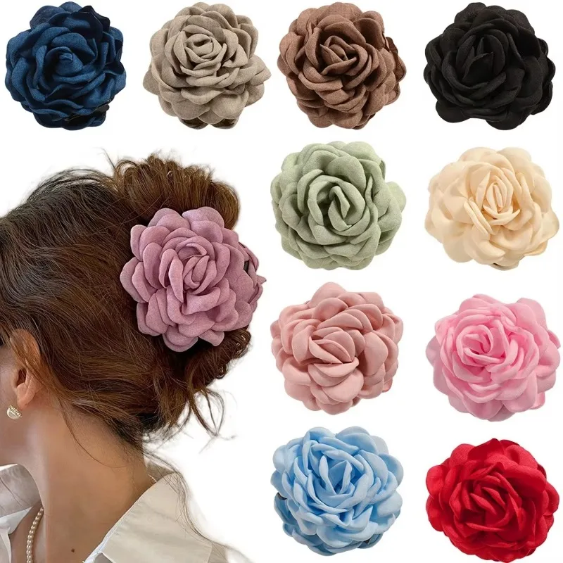 French Fabric Rose Flower Hair - Travel Accessories Aesthetic recension och pris