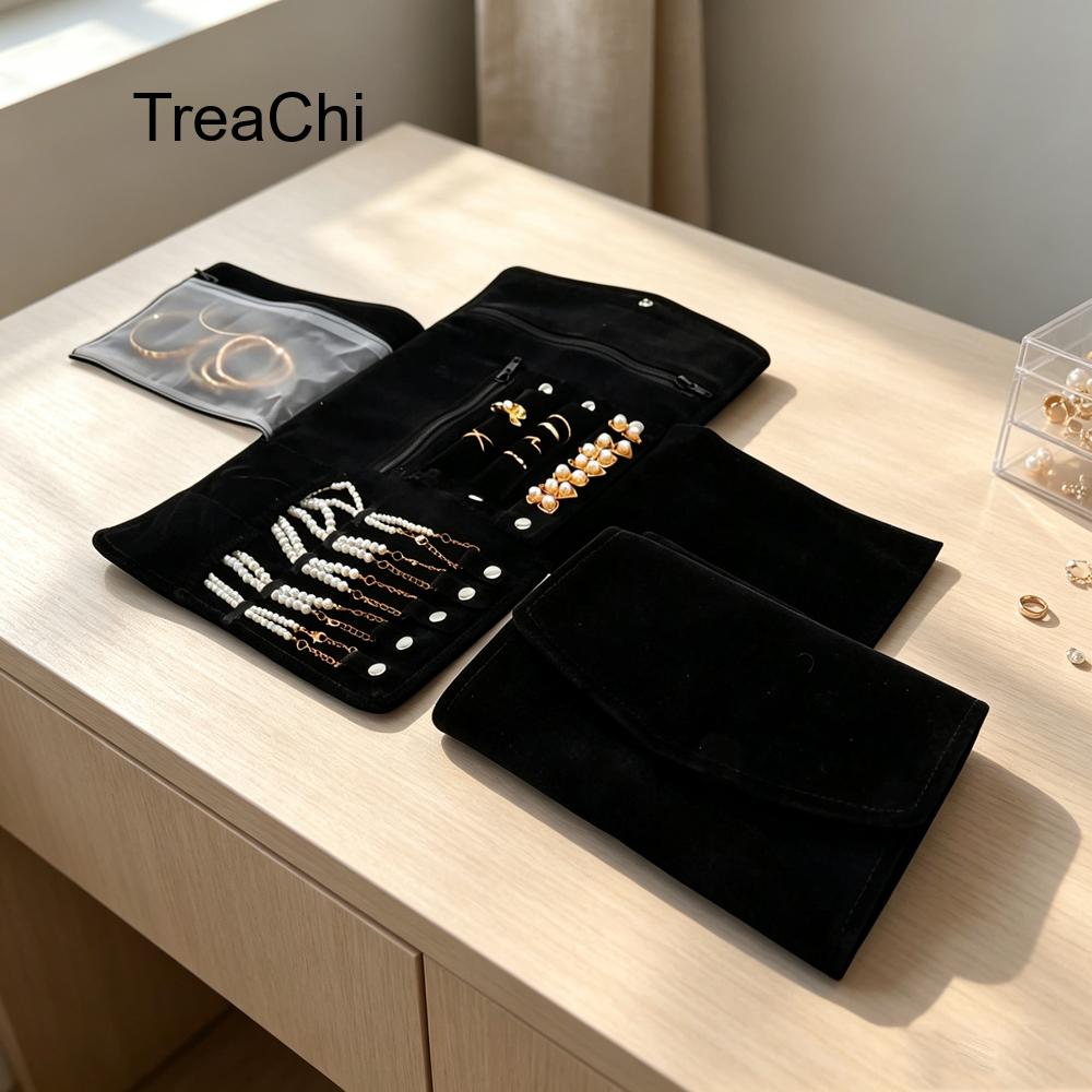 Portable and Three-Fold Jewell - Travel Jewellery & Accessories Organiser recension och pris
