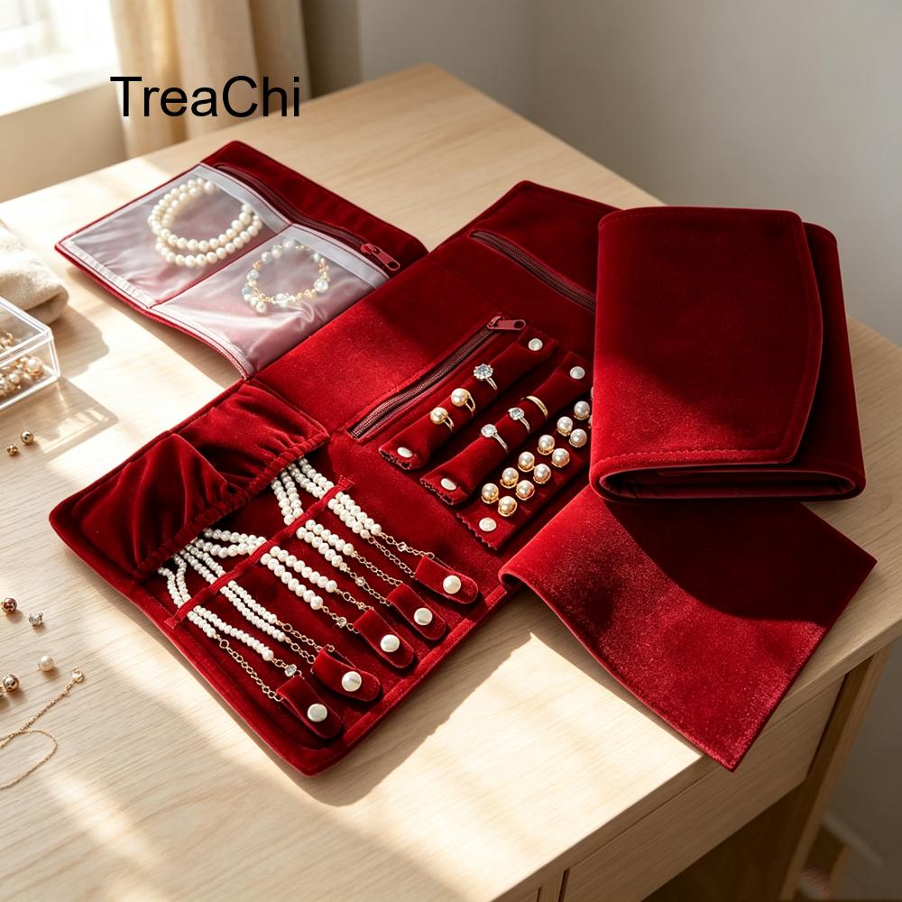Portable and Three-Fold Jewell - Travel Jewellery & Accessories Organiser recension och pris