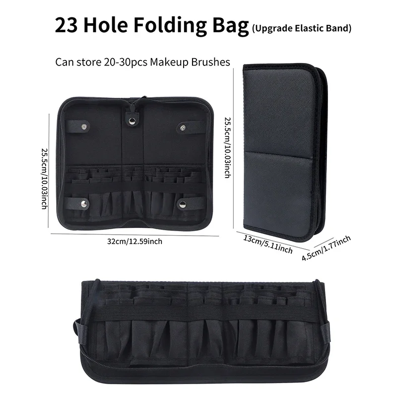 29/23 Holes Foldable Makeup Br - Travel Accessories Organizer Case recension och pris